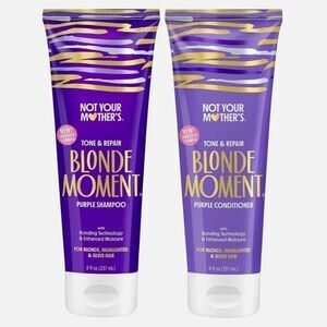 🌻 $10 Not your Mothers Blonde Moment Purple Shampoo and Conditioner New FullSz